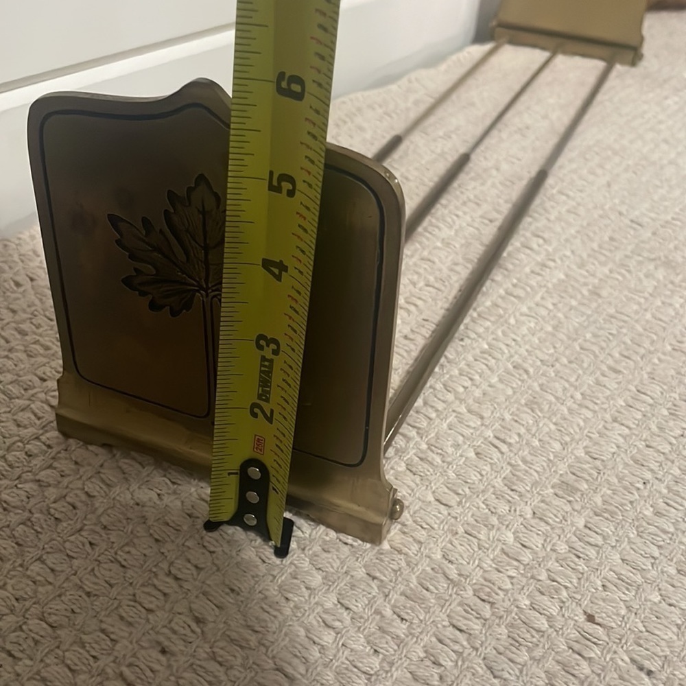 VINTAGE brass expandable book ends bookends bookend - Picture 8 of 8